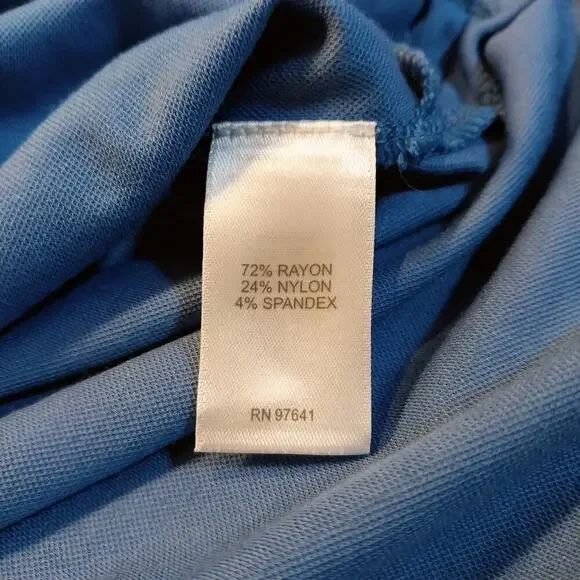 J. Jill Button Up Tunic Top Womens Size Medium Blue Preppy Casual Career - Picture 11 of 15